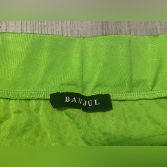 Lime Green Neon off Shoulder Rhinestone Dress 🥳 - Picture 6 of 11